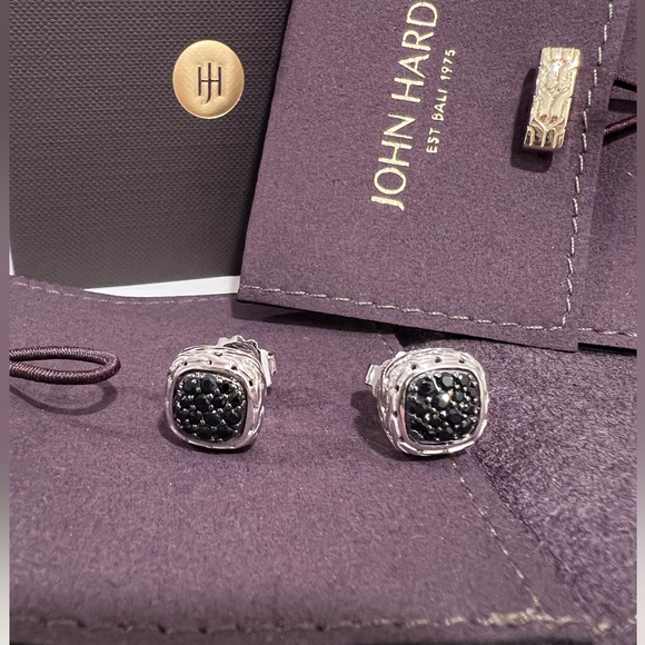 John Hardy Carved Chain Stud Earings - Picture 4 of 5